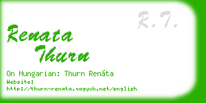renata thurn business card