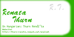 renata thurn business card